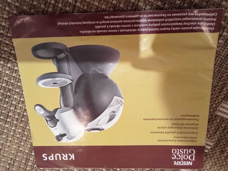 Ekspres do kawy Dolce Krups+instrukcja+2 szklanki Dolce Krups+gratis 2