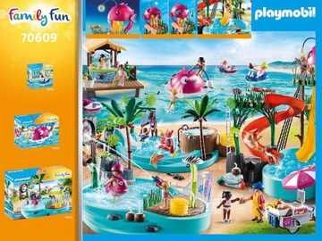 Playmobil Family Fun 70609 Aqua Park Ze Zjeżdżalniami Zestaw *NOWE*