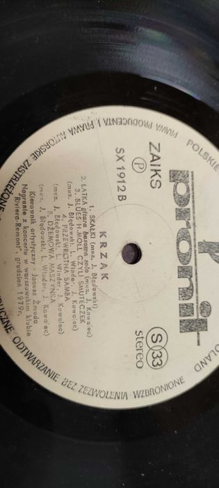 płyta winylowa Krzak Blues Rock