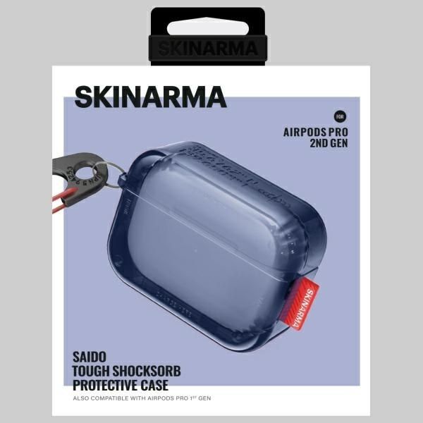Etui Skinarma Saido do Air Pods Pro 2 ciemny niebieski