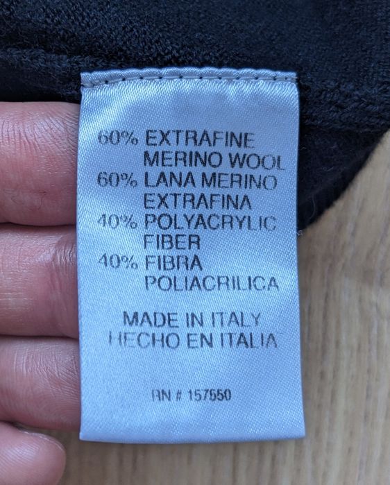 Джемпер Tahari Italian Merino Wool