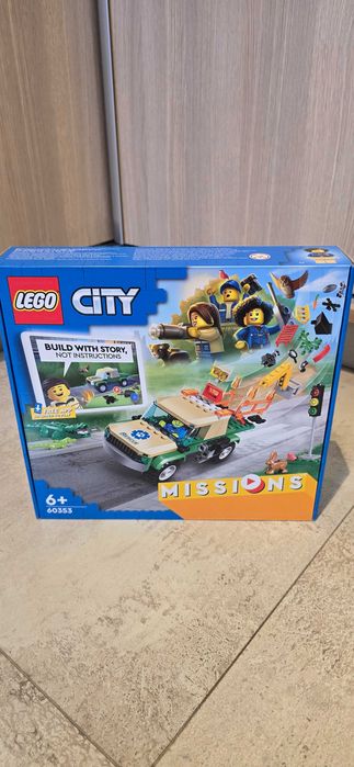 LEGO City 60353 Misje Ratowania Dzikich Zwierząt NOWE MISB