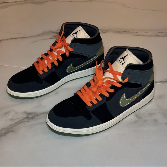 Air Jordan 1 Mid Se Craft Black