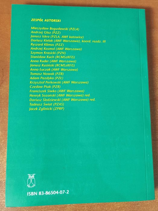 OBCIĄŻENIA TRENINGOWE – Dokumentowanie i opracowywanie danych (1995) | red. H. Sozański, D. Śledziewski