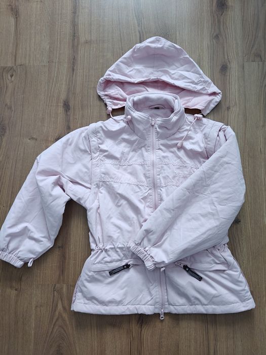 Ciepła kurtka zimowa dla dziewczynki r.128