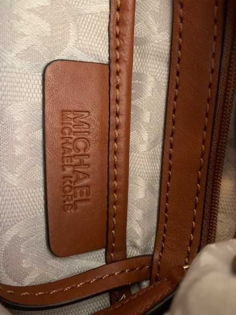 Złoty, płócienny worek, Michael Kors