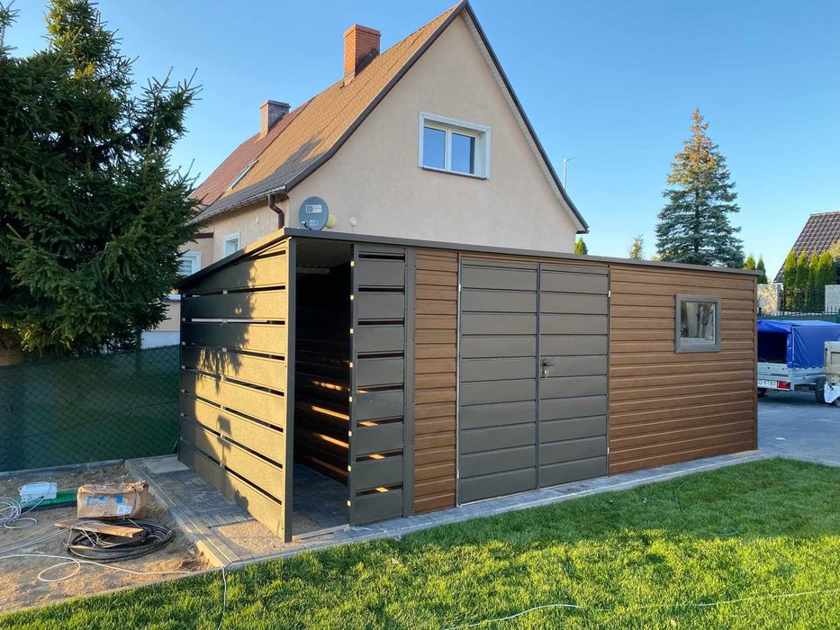 Garaże Blaszane Domki Ogrodowe Wiaty Śmietnikowe