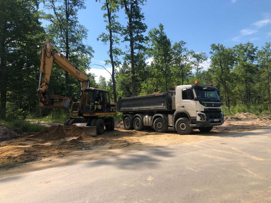 Usługi Koparką/Wywrotką/Prace ziemne/Kruszywa