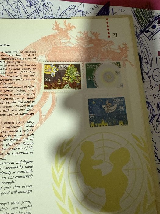 Livro ctt com selos 1987