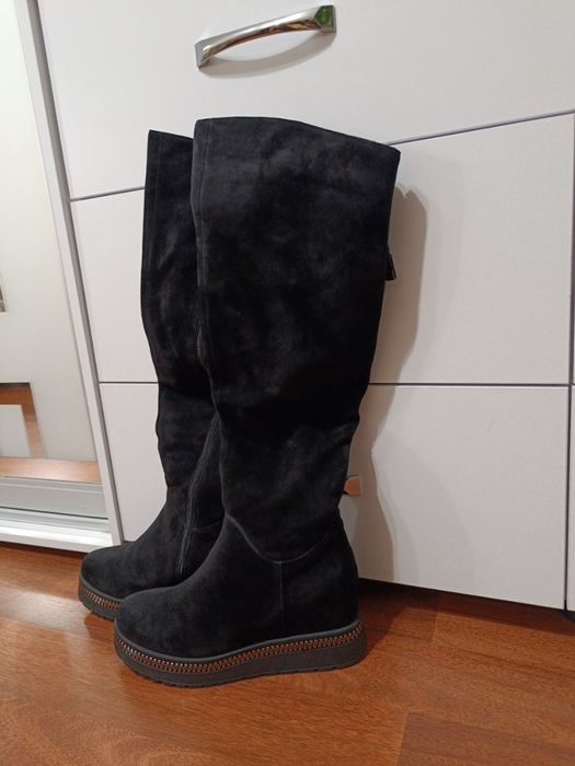 Замшеві ботфорти Fabio Monelli