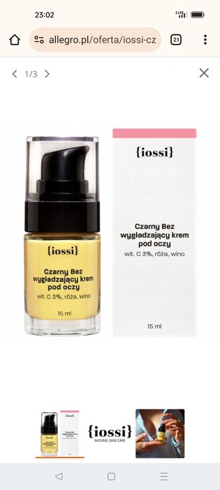 Iossi krem pod oczy Czarny Bez