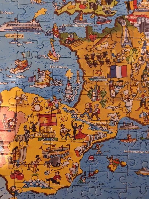 Puzzle mapa Europy 200 elementów