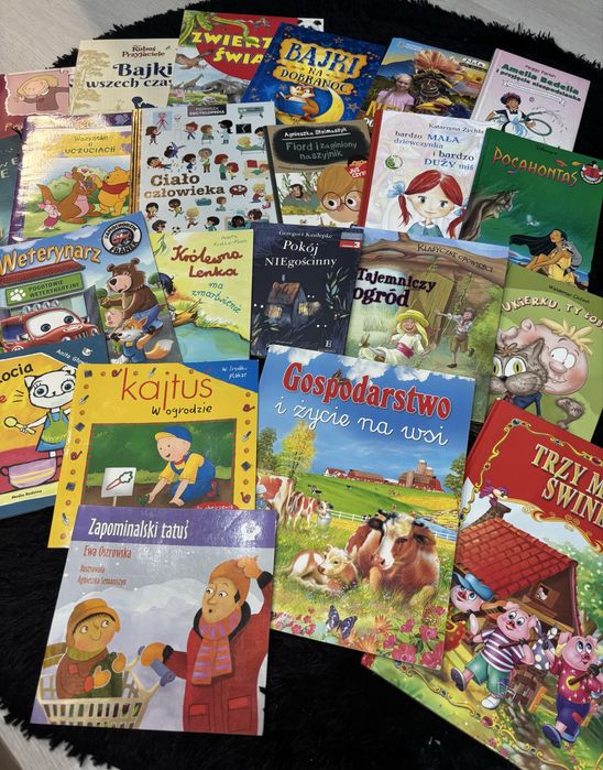 Zestaw 22 książek/książeczek dla dzieci