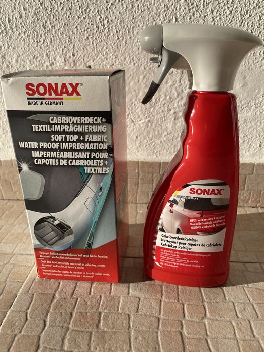 Sonax Kit impermiabilizador + produto limpeza capotasi