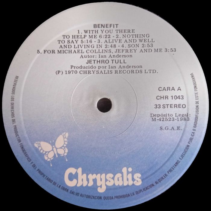 JethroTull	- - - - -	Benefit	- - - - -	LP