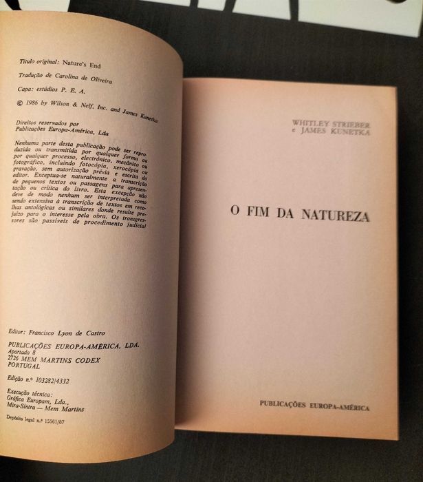 Whitley Strieber / James Kunetka - O Fim da Natureza