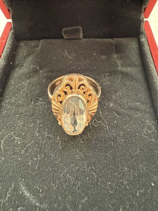 Шикарний золотий перстень СССР 583 зірка