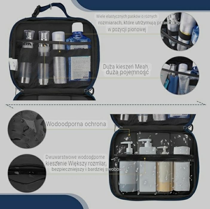 !! Kosmetyczka Podróżna Turystyczna KYG Super Jakość Okazja !!