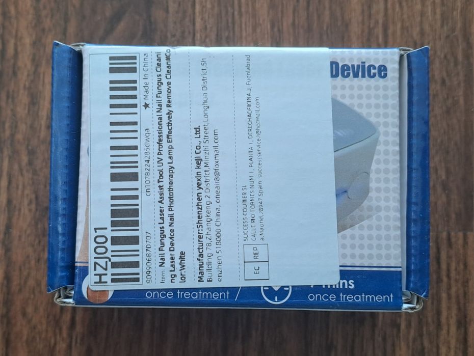 Dispositivo profissional UV de limpeza/tratamento de fungos nas unhas