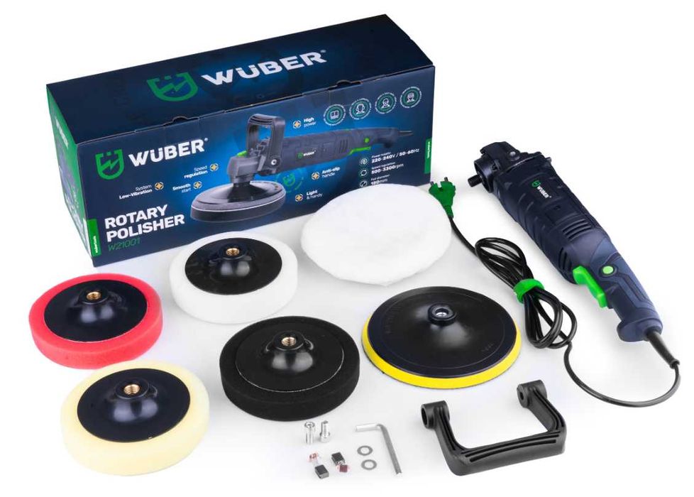 POLERKA SAMOCHODOWA Rotacyjna 2300W Regulacja Obrotów Zestaw WYPRZEDAŻ