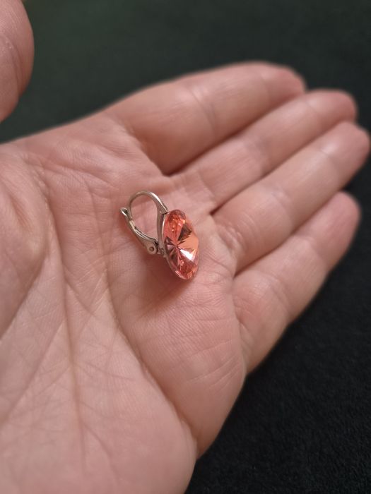 Srebrne kolczyki z kryształkami Swarovski