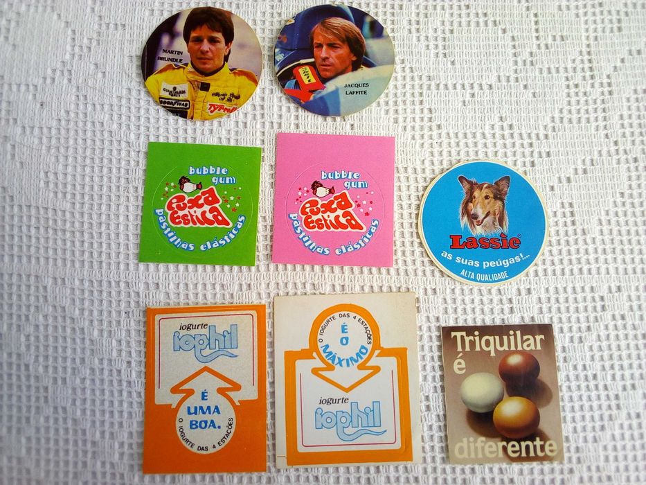 Autocolantes diversos dos anos 80 e 90