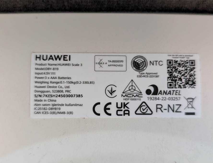 Inteligentna waga Huawei Scale 3 | Stan Idealny | Wi-Fi + Bluetooth