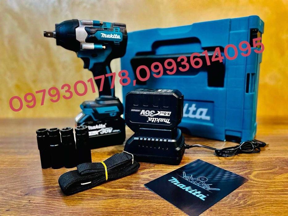 Гайковерт Makita DTW 800 акумуляторний безщітковий 36V 9A макіта 2в1