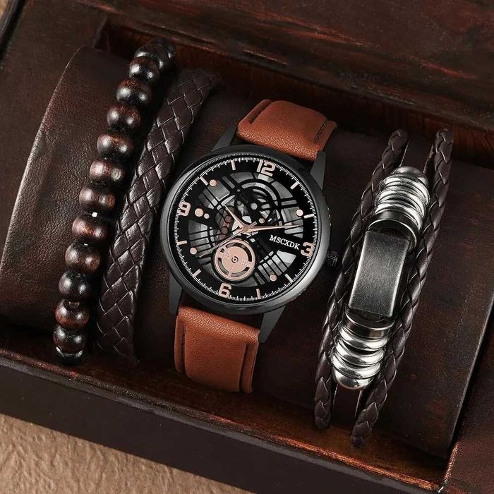 conjunto relogio+acessorios novos