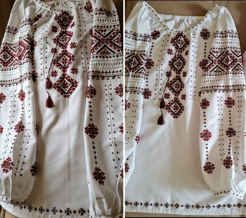 Вишиванка жіноча ручної роботи на домотканому полотні (р. M-L)