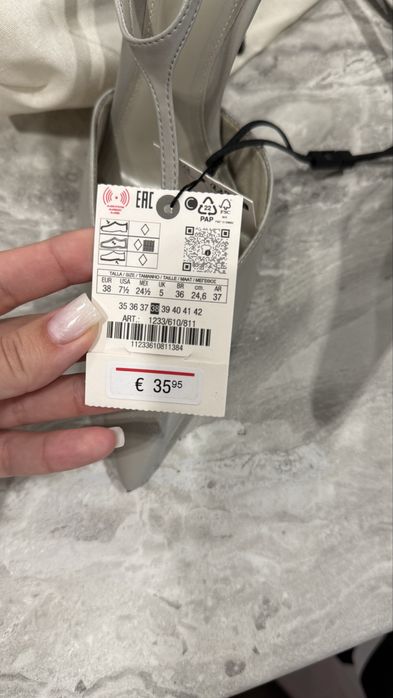Туфлі zara 38 розмір 24,5 см