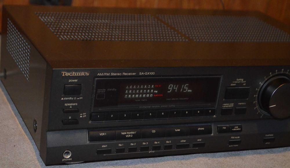Amplituner stereo Technics SA-GX100 + Pilot + kabel +instrukcja