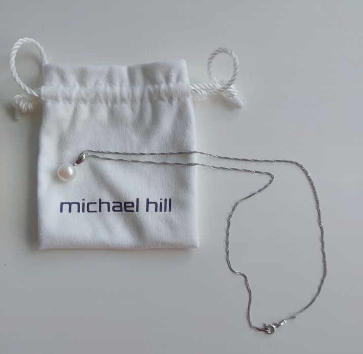 Srebrny zestaw michael hill z perłą