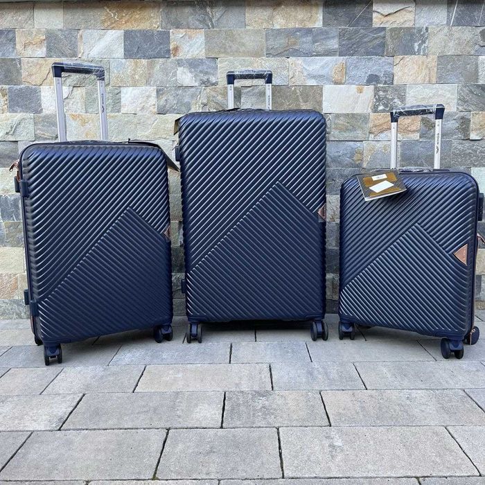 Валіза дорожній чемодан та сумка на колесах 147 blue і є інші