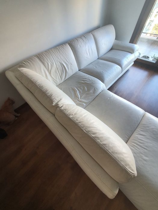 Sofá pele 5 lugares
