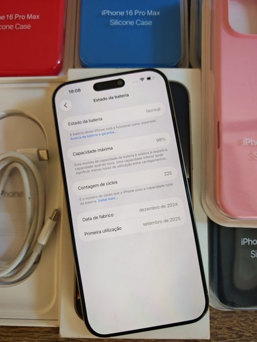 iPhone 16 Pro Max  6.9" 256GB Natural Titanium C/Garantia Aceito Retom