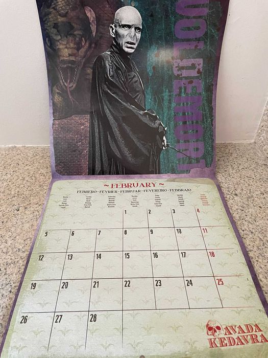 Calendário Harry Potter 2018