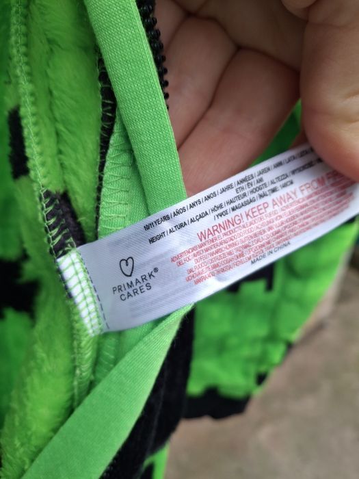 Стильний кігурумі,  піжама, для хлопчика,  Primark Minecraft 11-12