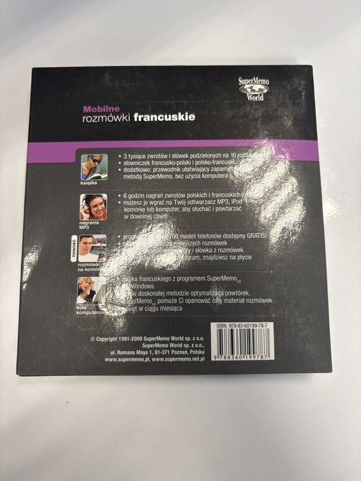 Mobilne rozmówki francuskie – książka + płyta CD – SuperMemo