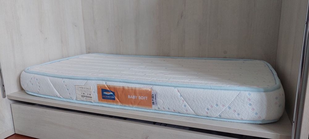 Colchão berço 1,20x0,60 - Lusocolchão tech baby soft