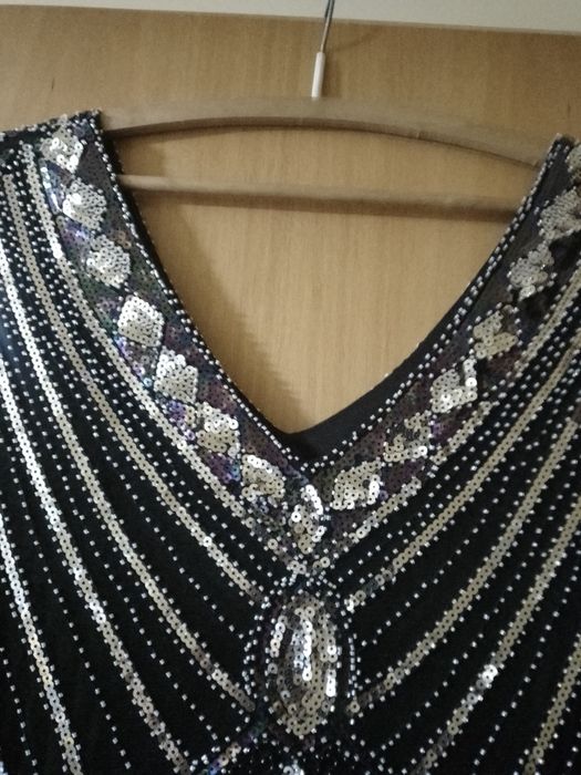 Vestido para a passagem do ano com lantejoulas