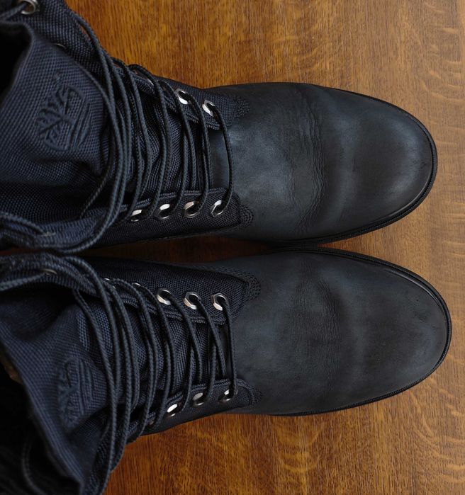 Timberland 6-Inch Premium Black Nubuck Boots 6635A 44.5 рр 28.5 см