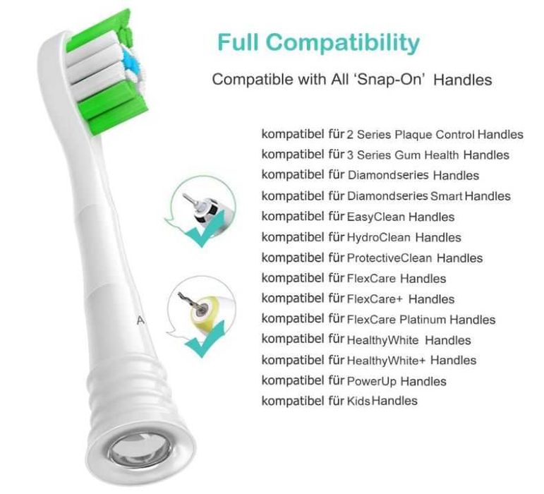 15x wymiennych końcówek do Szczoteczki Philips Sonicare