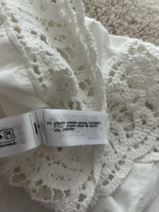 Blusa branca Zara Mulher