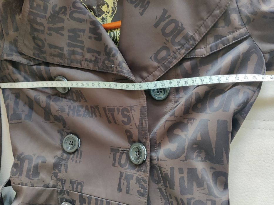 Casaco, gabardina castanha, Desigual, 34