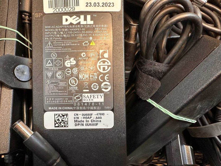 Оригінальний блок живлення Dell 90W | 19.5V 4.62A | 7.4x5.0 | PA-3E Latitude E5570 E5550 E6540