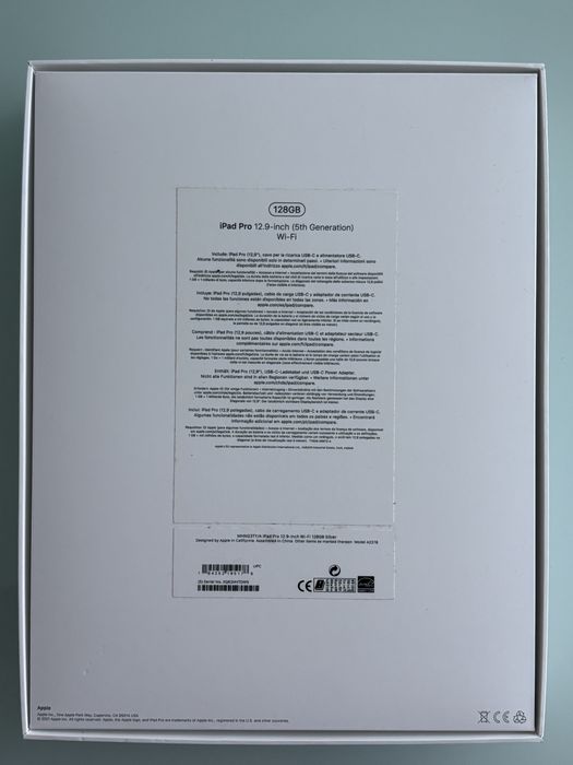 iPad Pro 12.9" M1 128GB Wi-Fi - Para Reparo/ Peças | iCloud Livre