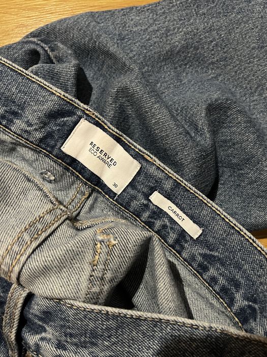 2 x jeansy spodnie jasnoniebieskie carrot mom fit 40\L
