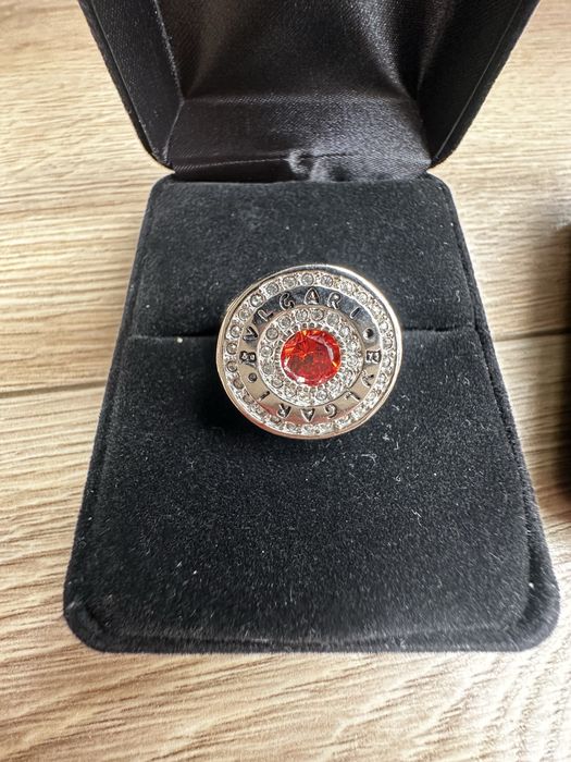 Komplet Bvlgari kolczyki i pierscionek okaxja