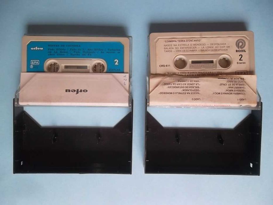 Cassetes antigas Fados de Coimbra 2EUR cada